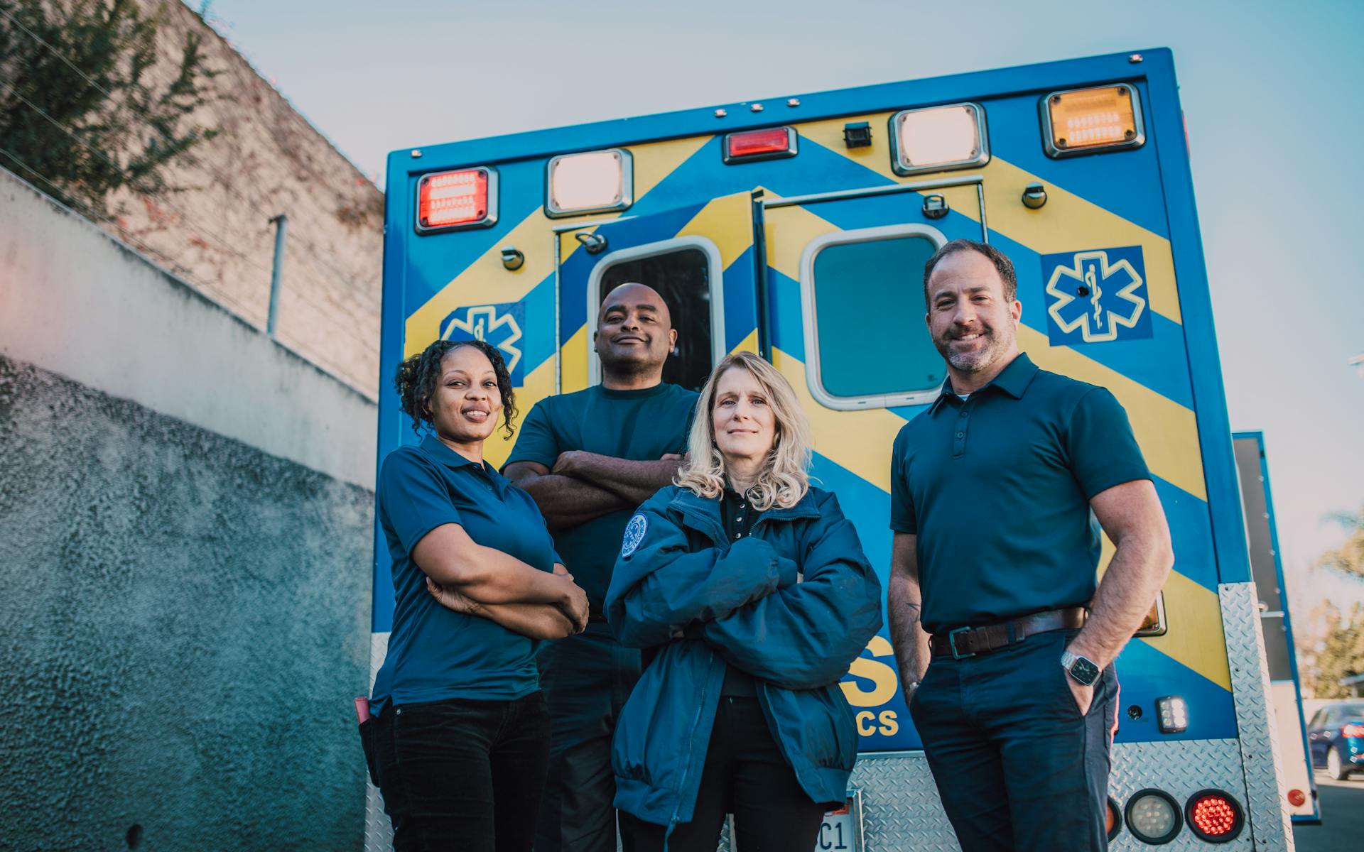 Essential workers paramedics and first responders